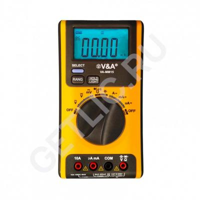 Мультиметр цифровой VA-MM15 с поверкой