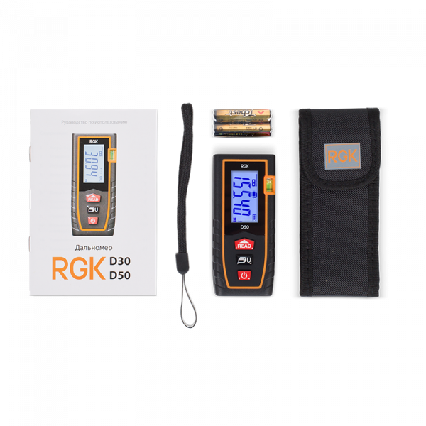Лазерный дальномер RGK D50 с поверкой